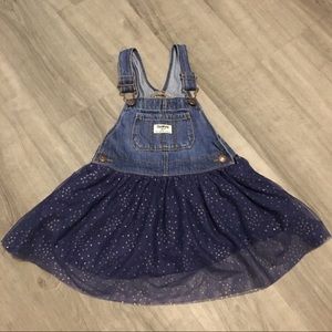 OshKosh overall with attached tutu